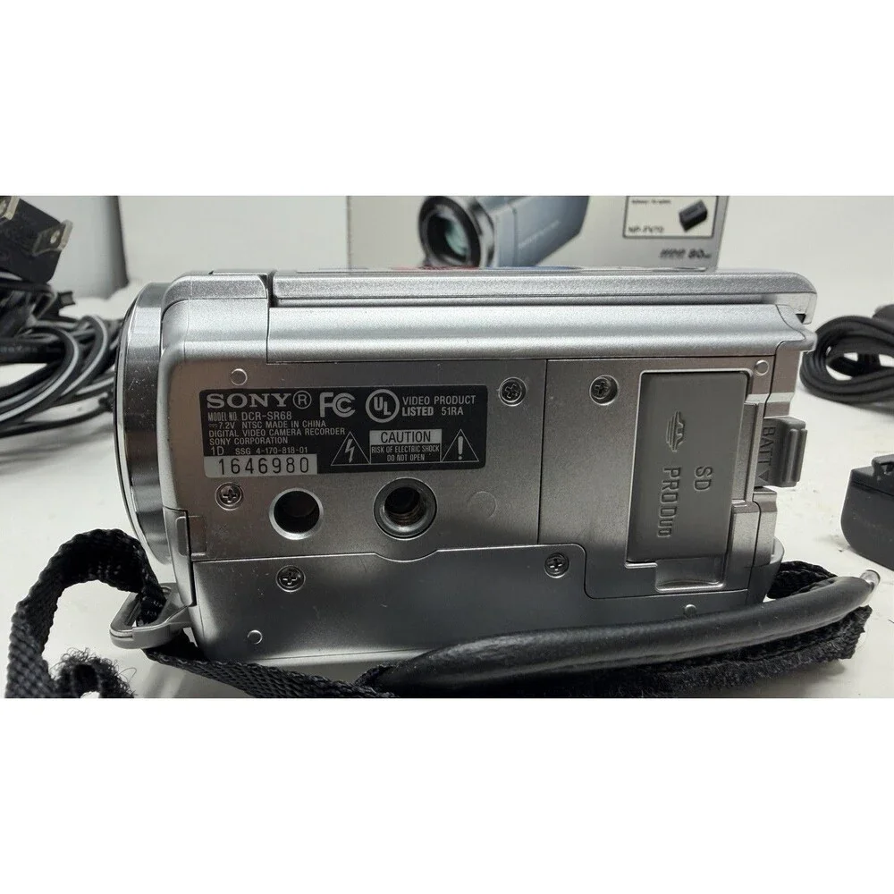 Sony Handycam DCR-SR68 80GB HDD Camcorder Bundle Tested Working